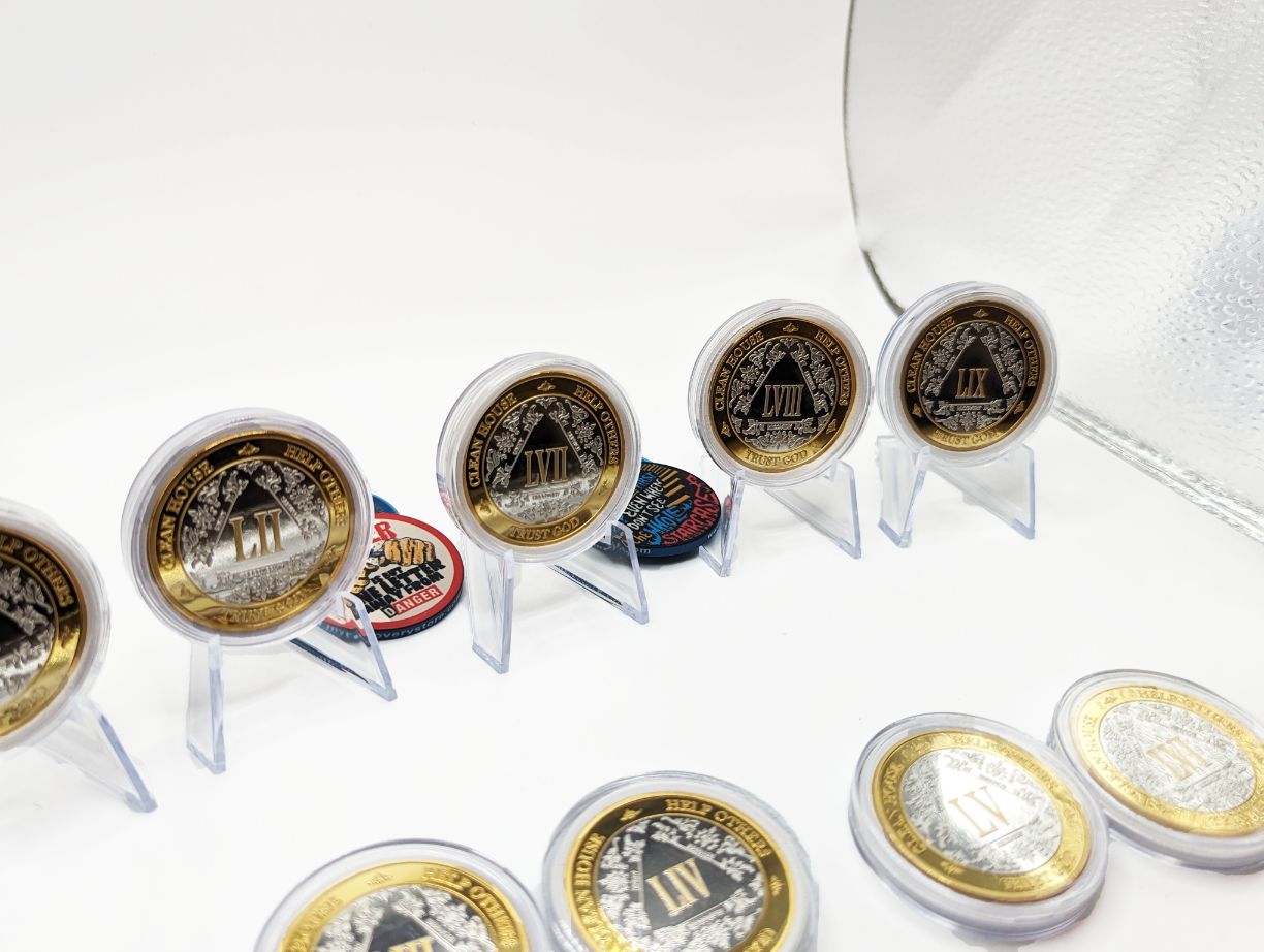 3-Pack AA Medallions: Select Your 3 Years, Silver & Gold Design