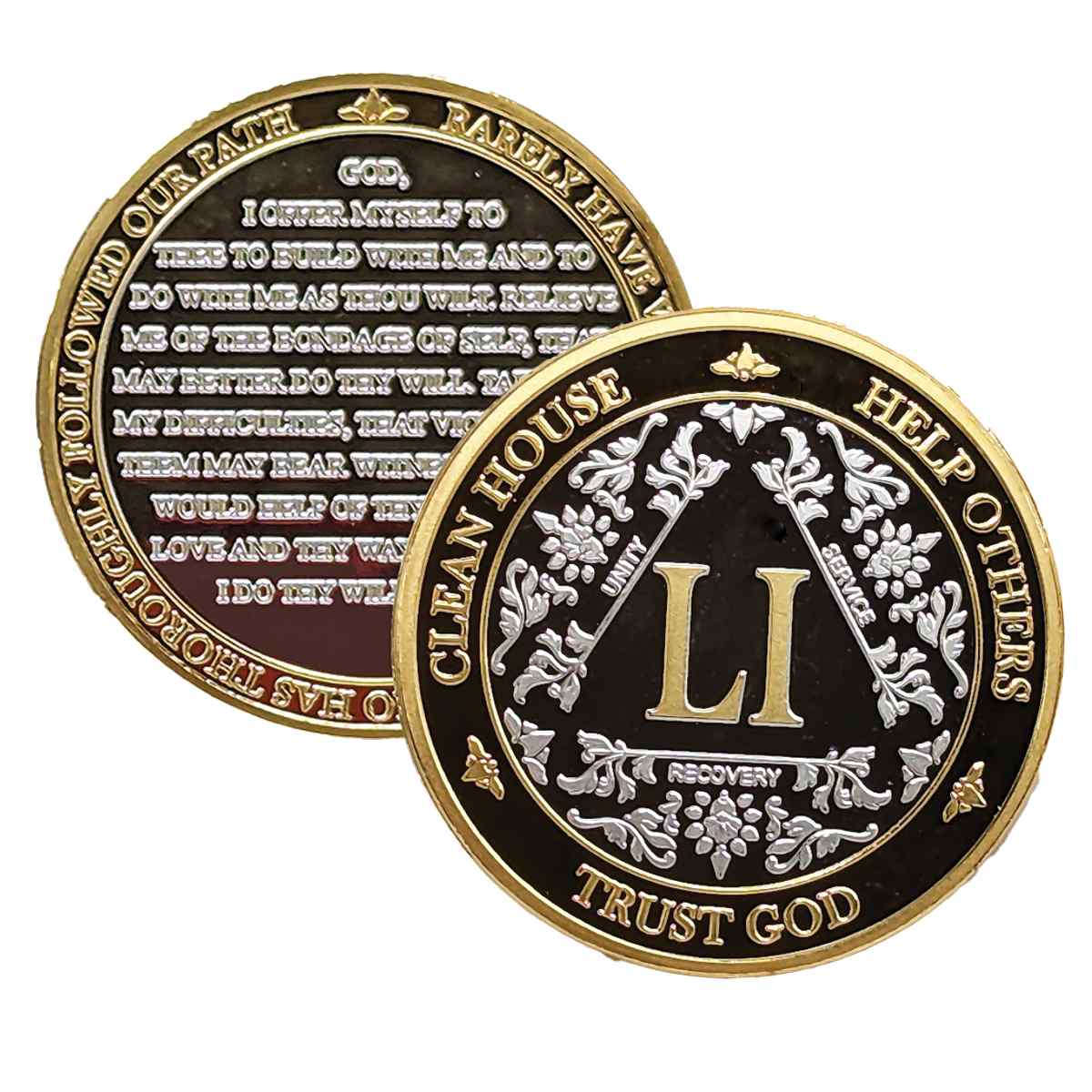 3-Pack AA Medallions: Select Your 3 Years, Silver & Gold Design