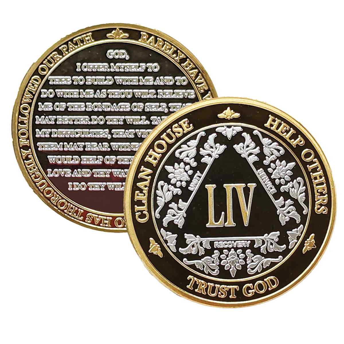 3-Pack AA Medallions: Select Your 3 Years, Silver & Gold Design