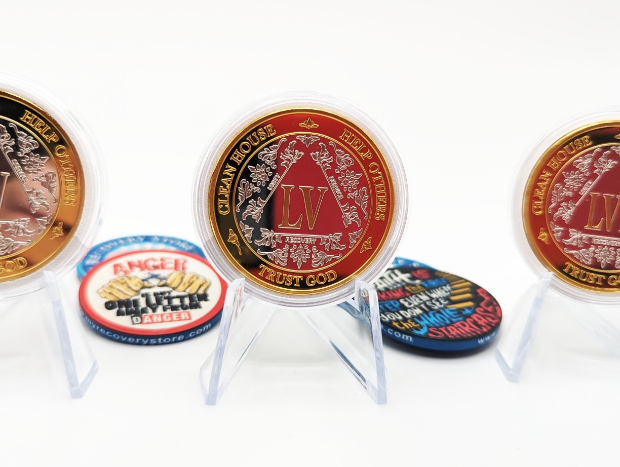 3-Pack AA Medallions: Select Your 3 Years, Silver & Gold Design