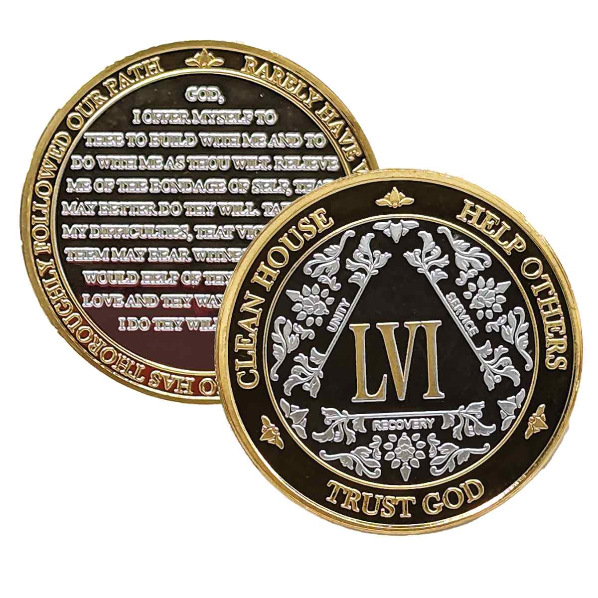 3-Pack AA Medallions: Select Your 3 Years, Silver & Gold Design