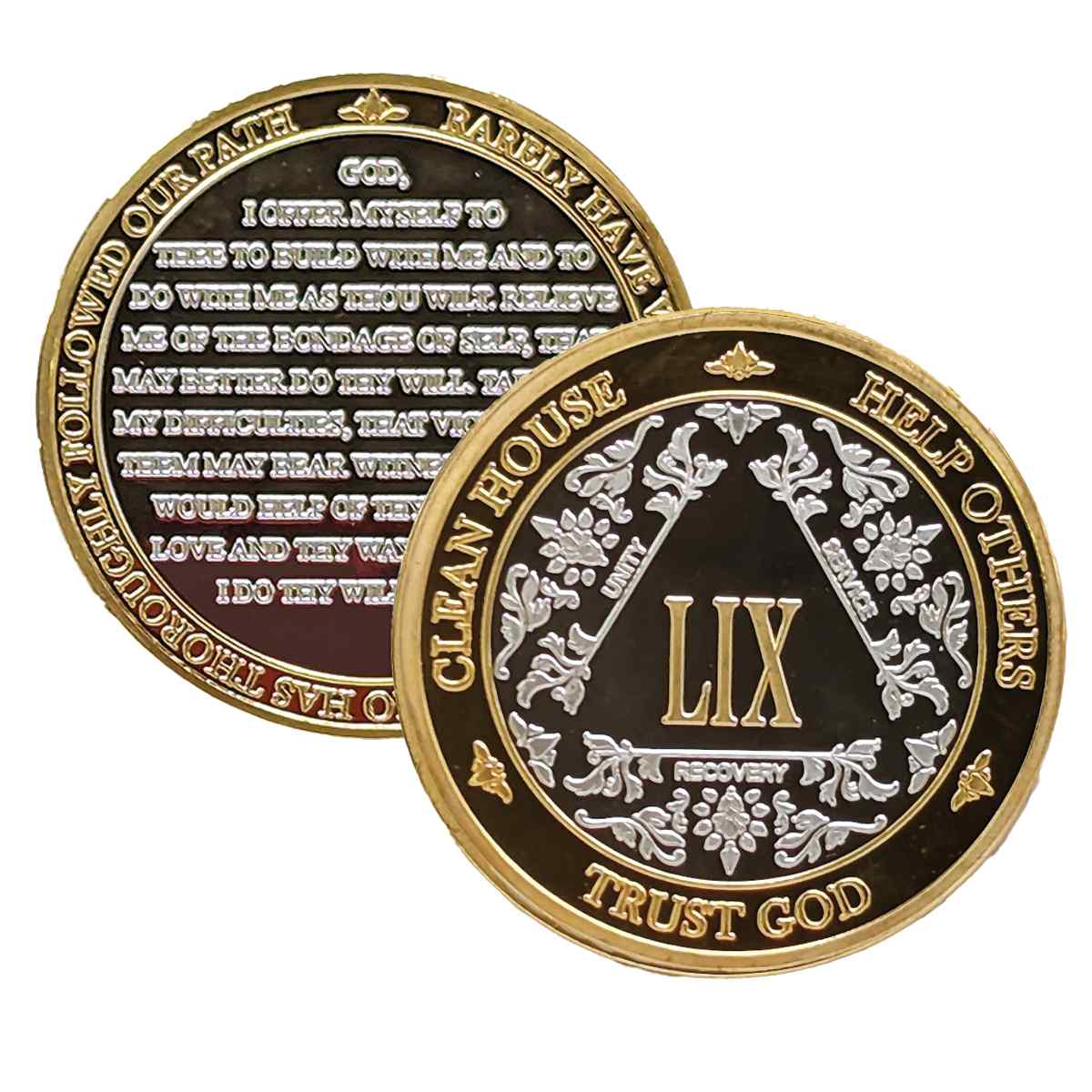 3-Pack AA Medallions: Select Your 3 Years, Silver & Gold Design