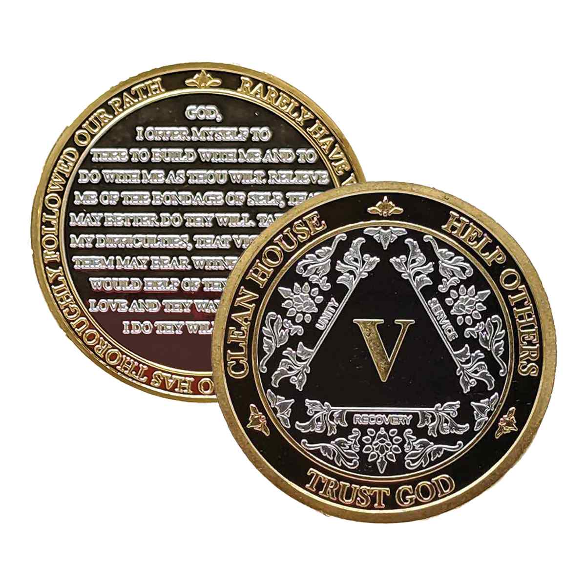 3-Pack AA Medallions: Select Your 3 Years, Silver & Gold Design