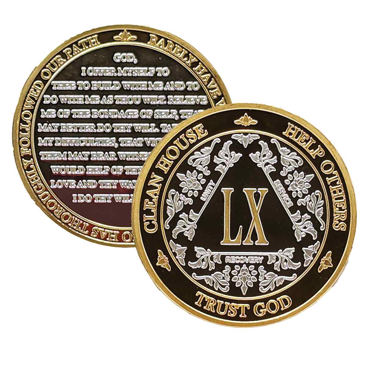 3-Pack AA Medallions: Select Your 3 Years, Silver & Gold Design