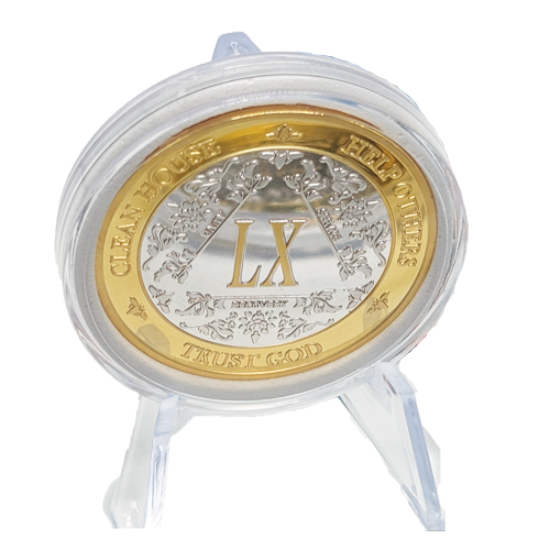 3-Pack AA Medallions: Select Your 3 Years, Silver & Gold Design