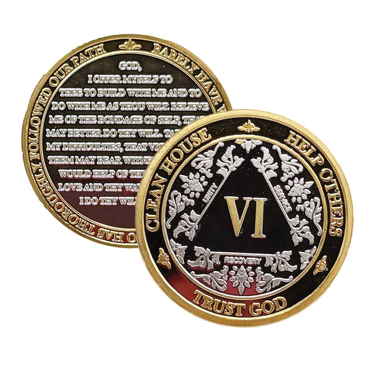 3-Pack AA Medallions: Select Your 3 Years, Silver & Gold Design