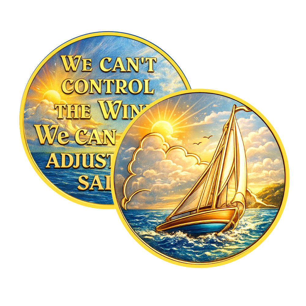 We Can’t Control the Wind Recovery Chip Sobriety Encouragement Gift