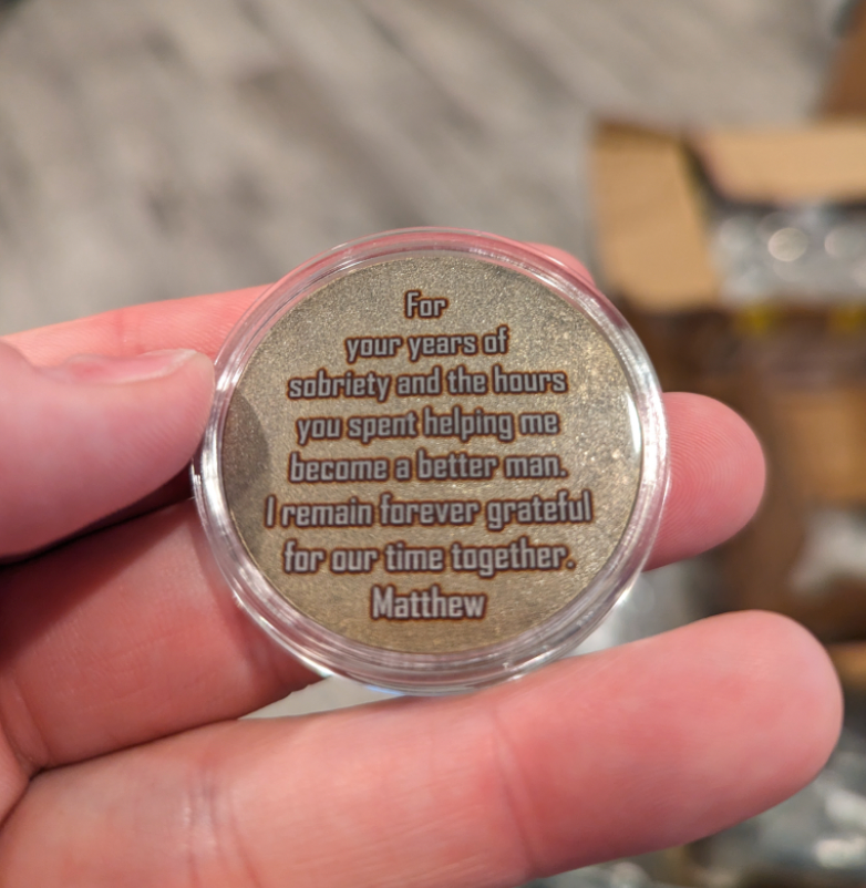 Customize Your Own Patriotic AA Sobriety Coin