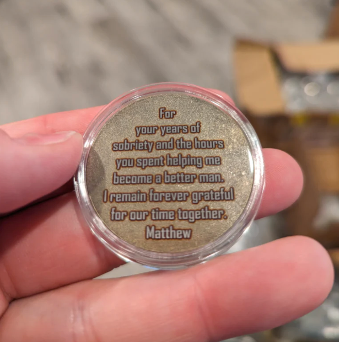 Customize Your Own Bronze AA Sobriety Coin