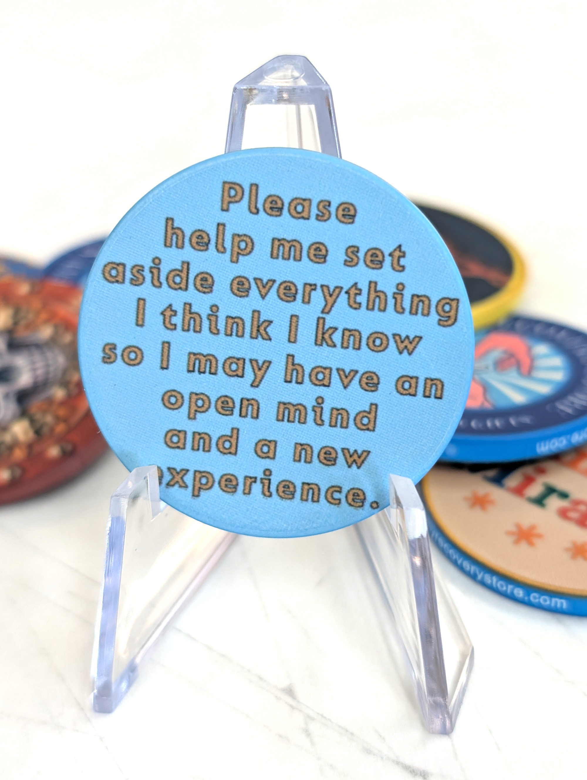 Custom Skeleton Recovery Poker Chips for Groups | Monthly Sobriety Milestones