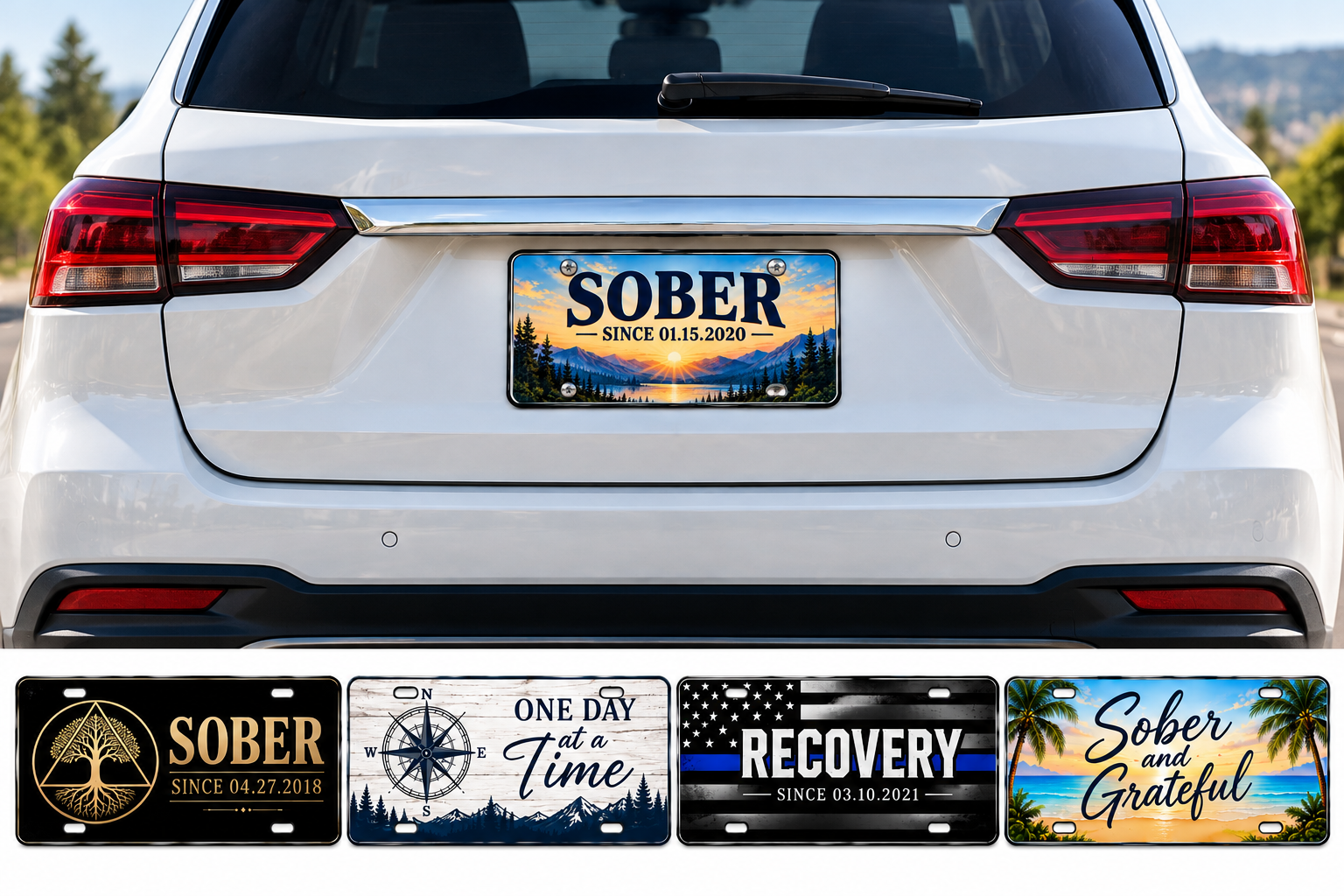 Custom Personalized Metal License Plate with Your Photo, Logo or Text