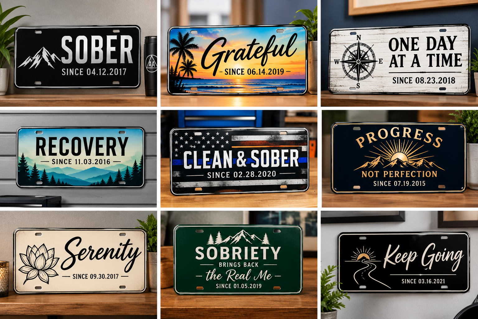 Custom Personalized Metal License Plate with Your Photo, Logo or Text