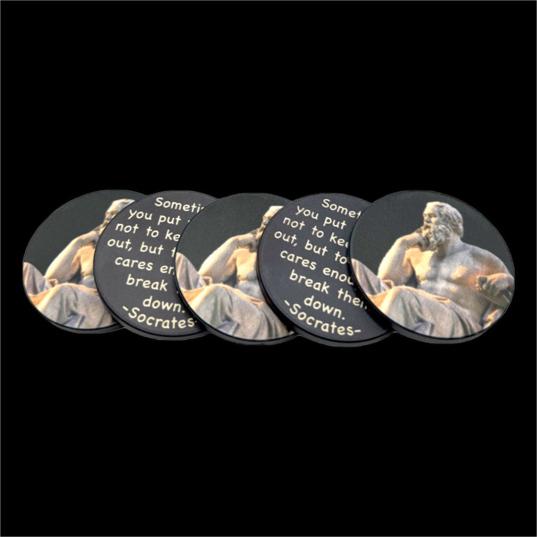 Socrates "Breaking Walls" Philosophy Chip