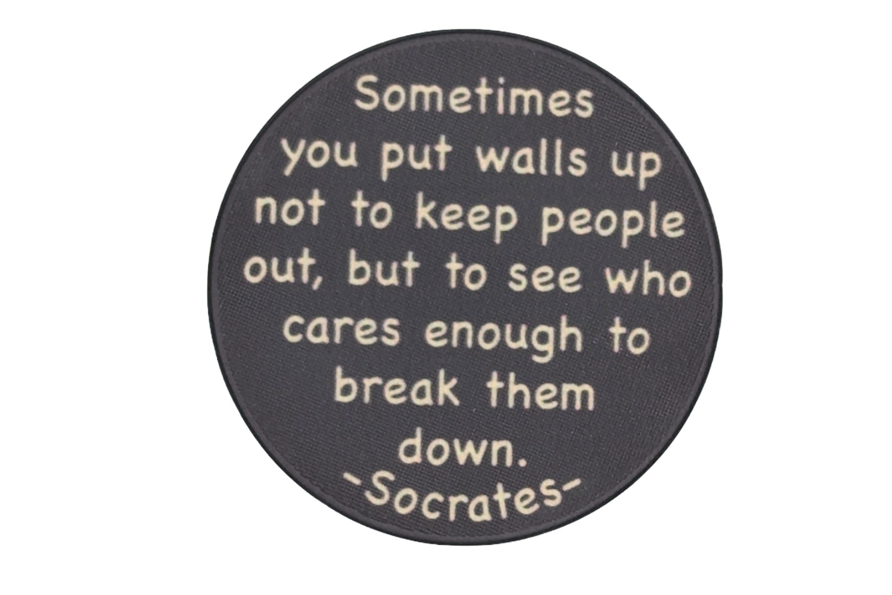 Socrates "Breaking Walls" Philosophy Chip