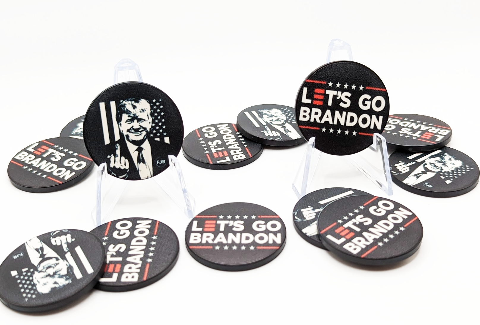 Trump Let's Go Brandon Poker Chip