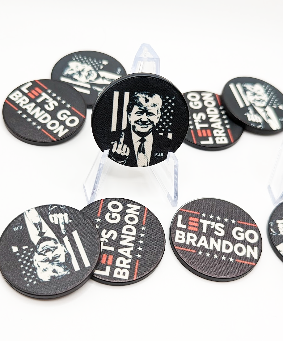 Trump Let's Go Brandon Poker Chip