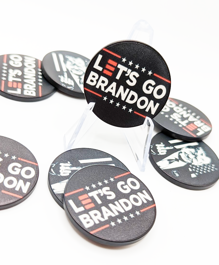 Trump Let's Go Brandon Poker Chip