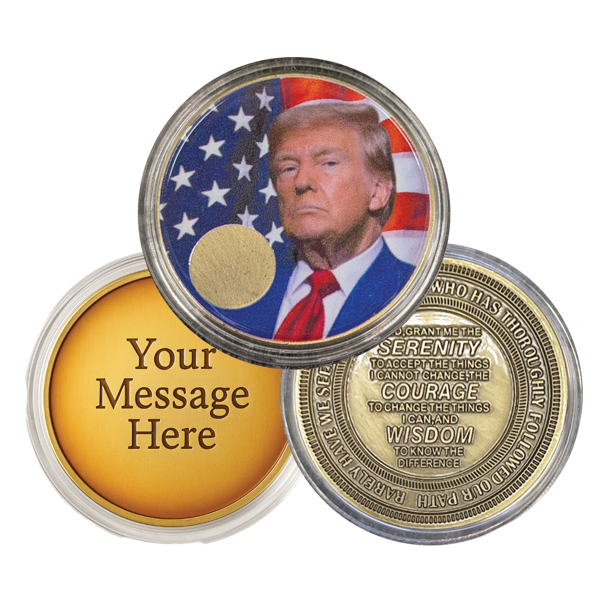 Donald Trump Yearly AA Medallion – Custom Engraving Available on Back