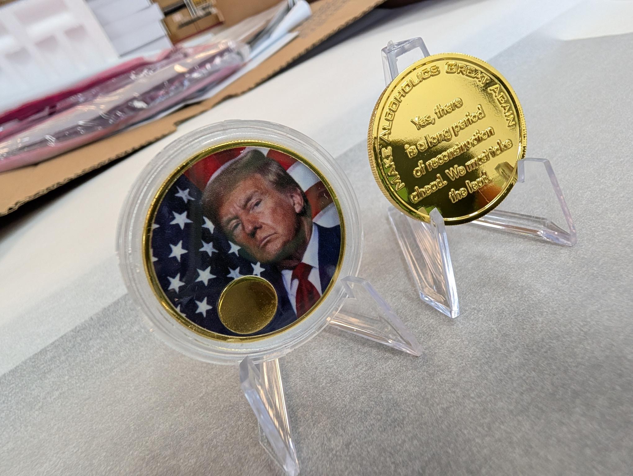 Donald Trump Yearly AA Medallion – Custom Engraving Available on Back