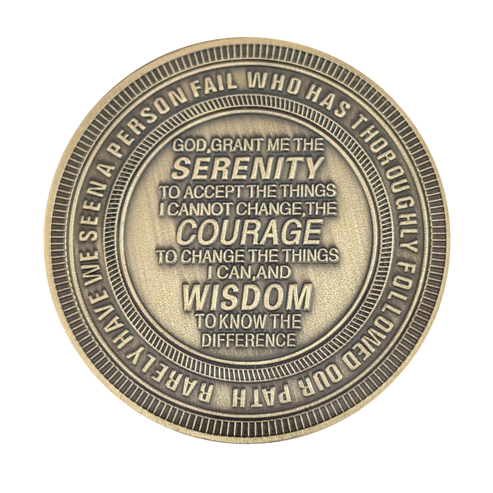 Tupac AA Recovery Medallion..Keep Ya Head Up – Custom Engraving Available on Back