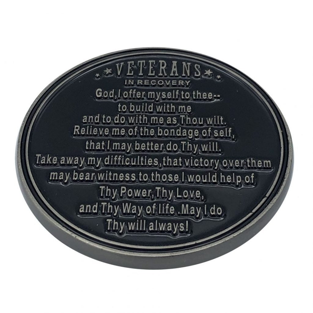 Veterans in Recovery AA Coin 24hrs-11months Sobriety Chip