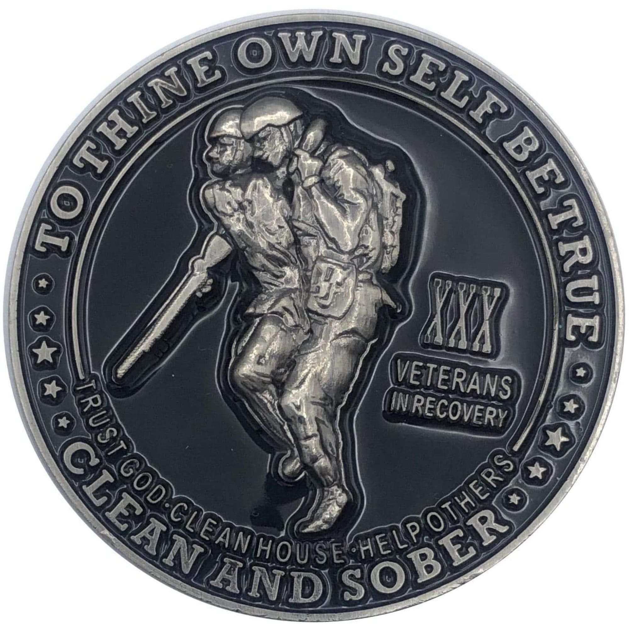 Veterans in Recovery AA Coin 24hrs-11months Sobriety Chip
