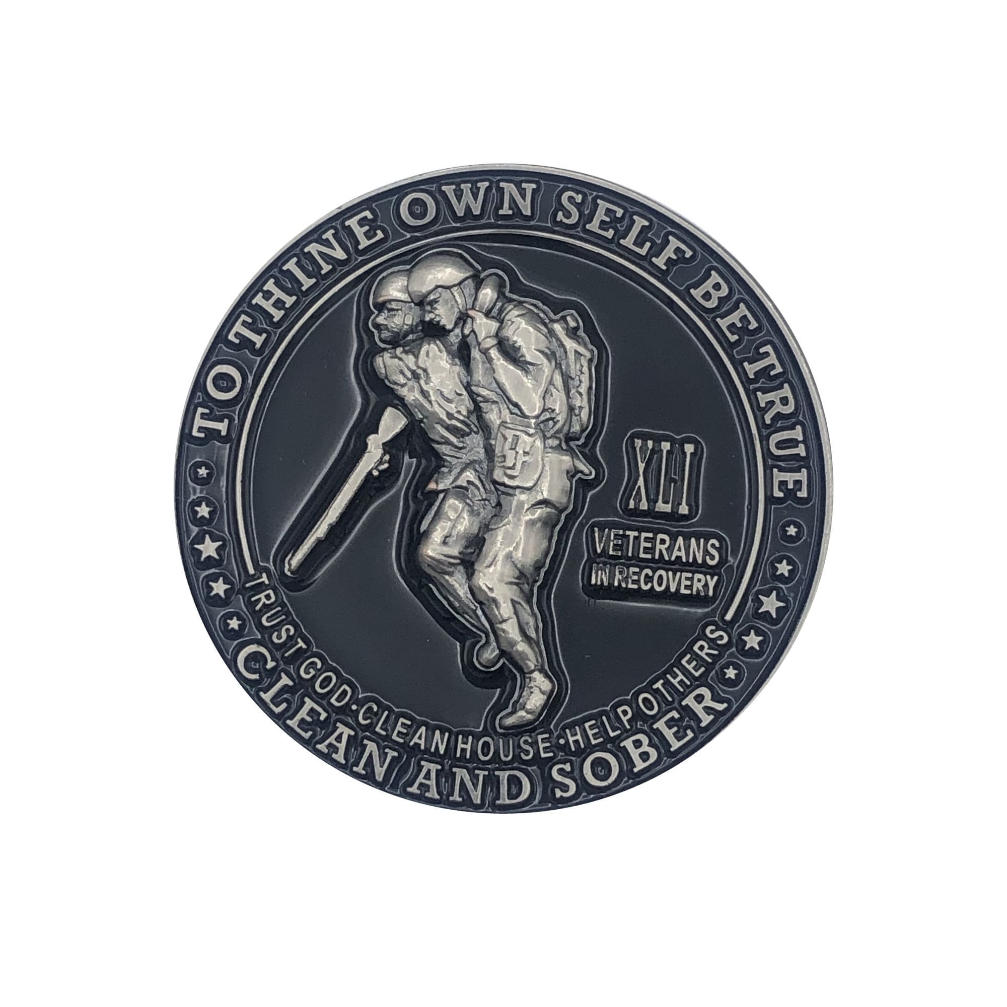 Veterans in Recovery AA Coin 24hrs-11months Sobriety Chip