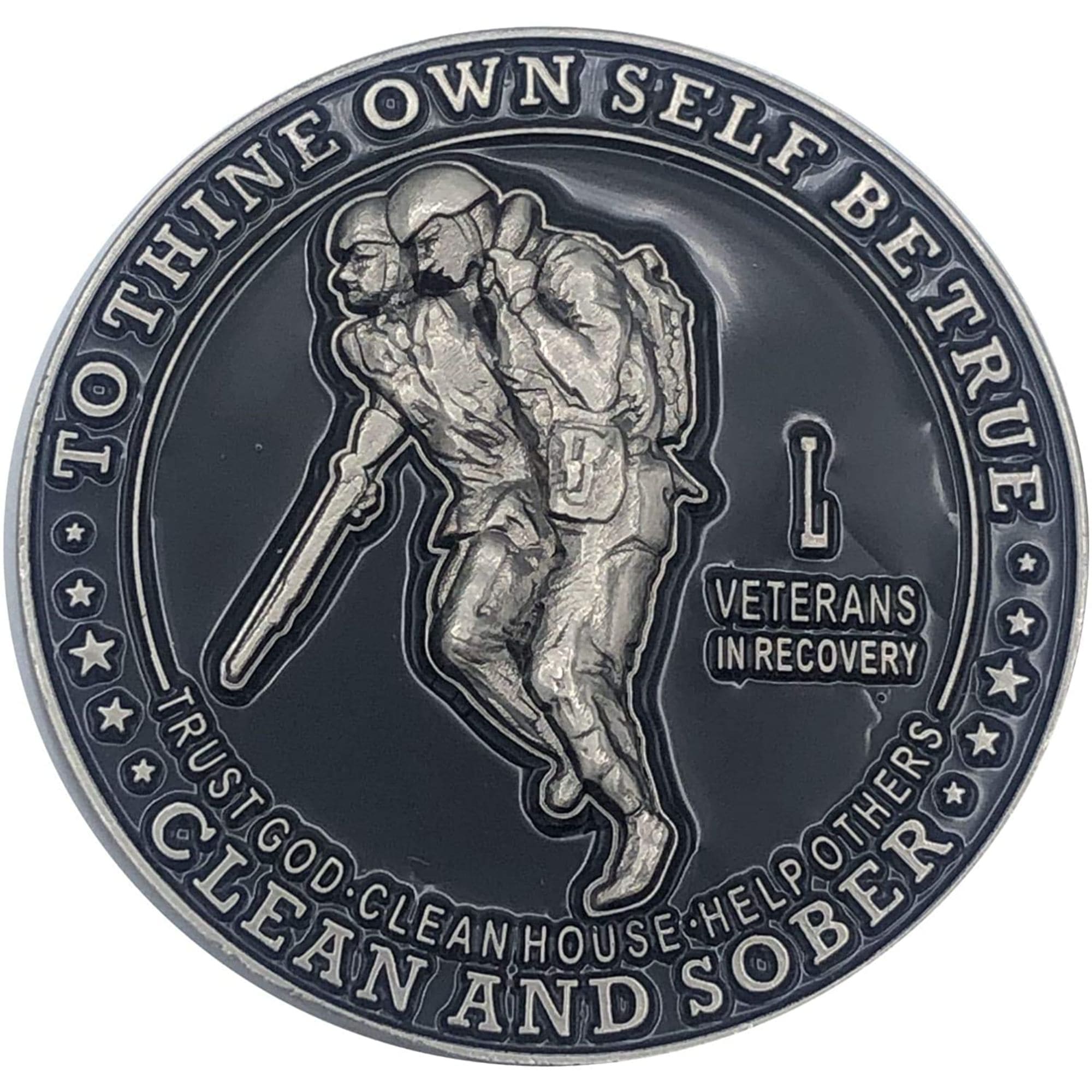 Veterans in Recovery AA Coin 24hrs-11months Sobriety Chip