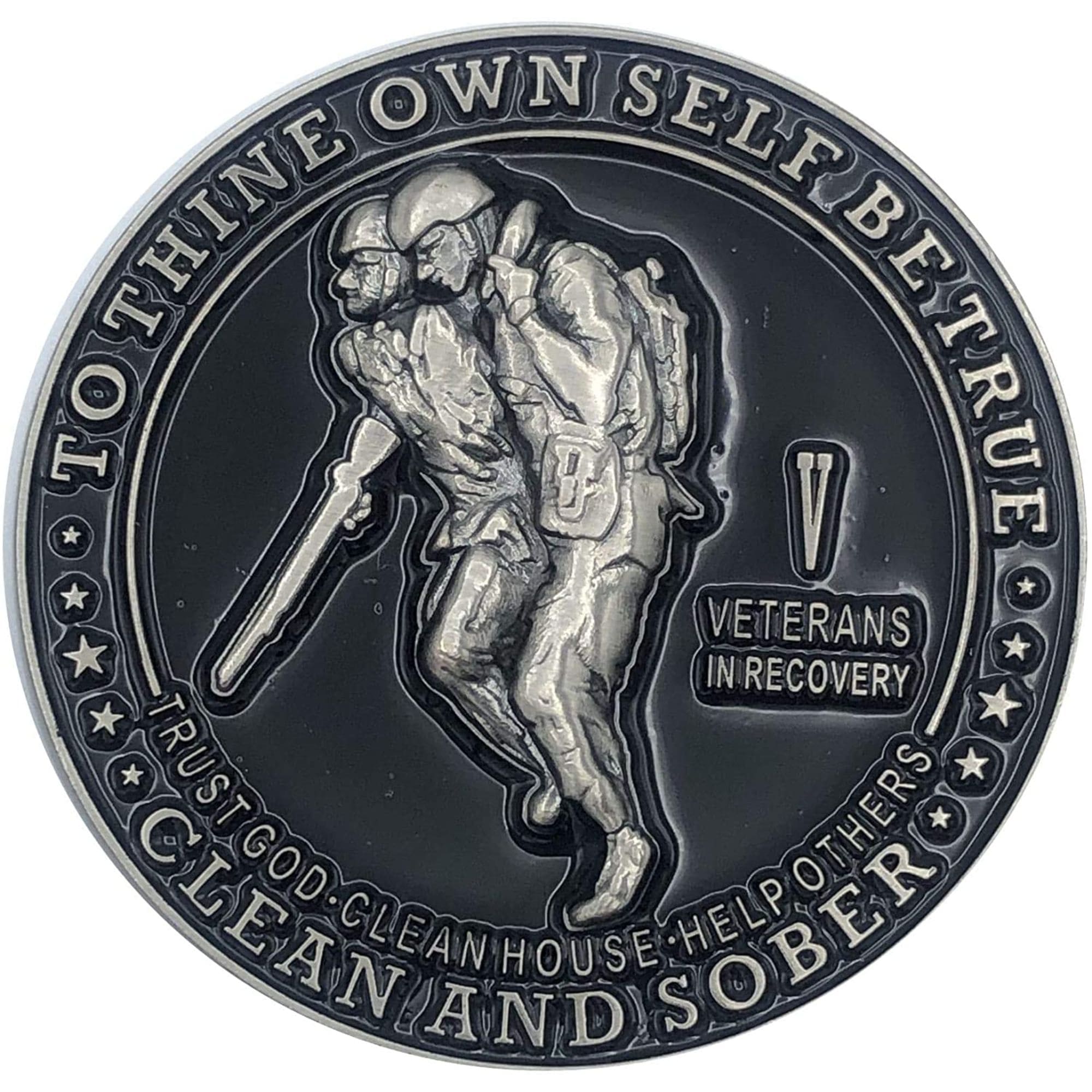 Veterans in Recovery AA Coin 24hrs-11months Sobriety Chip