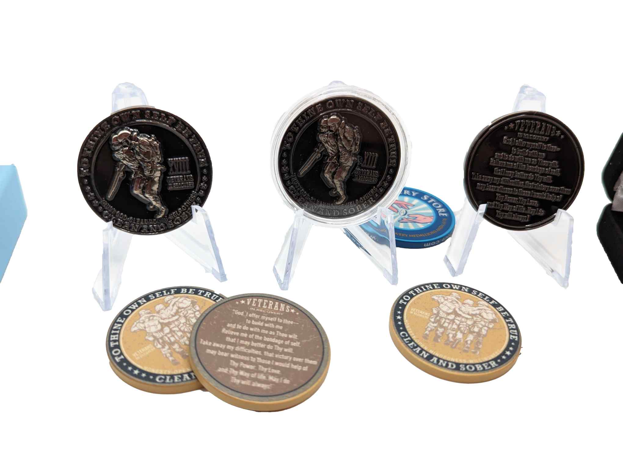Veterans in Recovery AA Coin 24hrs-11months Sobriety Chip