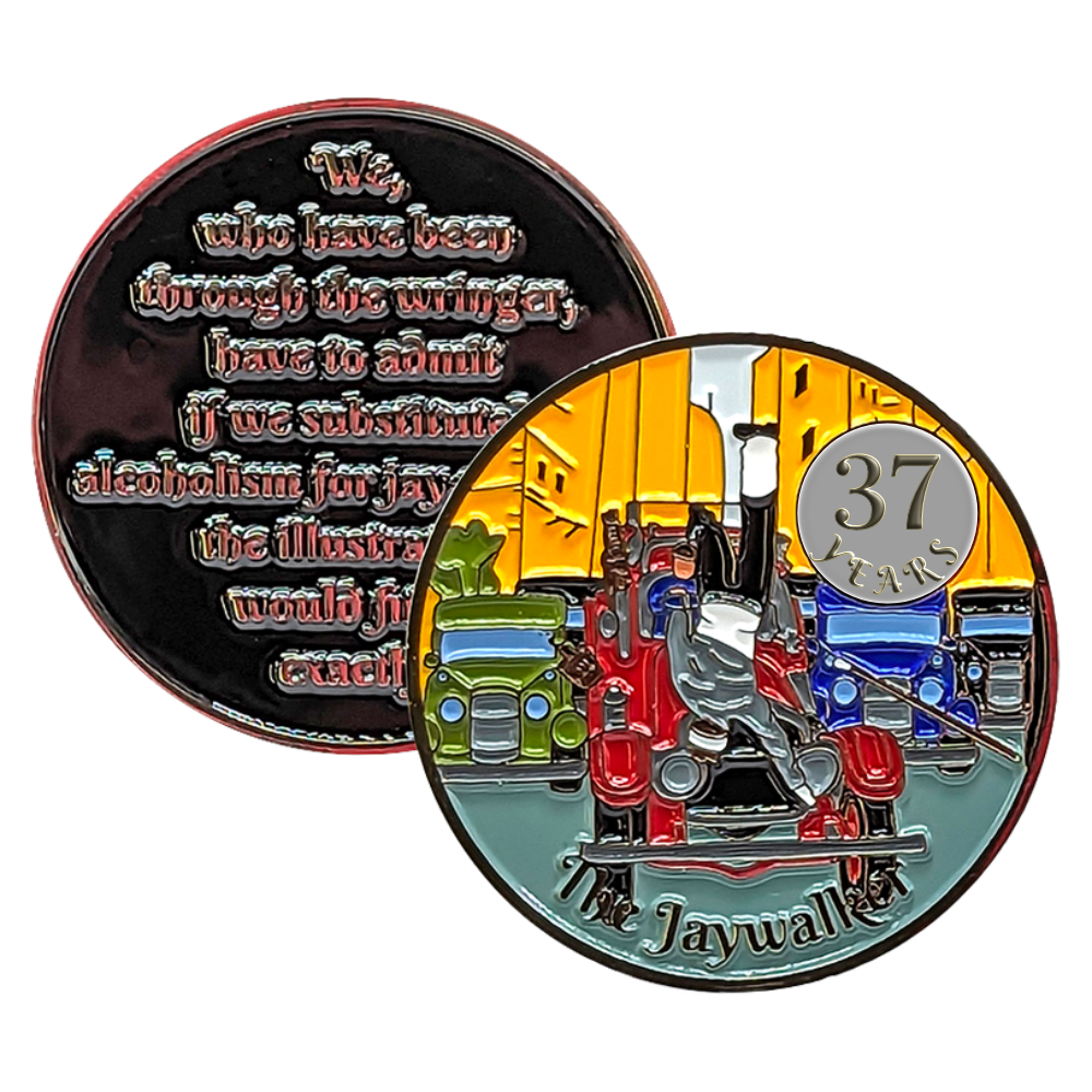 AA Jaywalker Medallion – Sobriety Coin (1 to 60 Years)