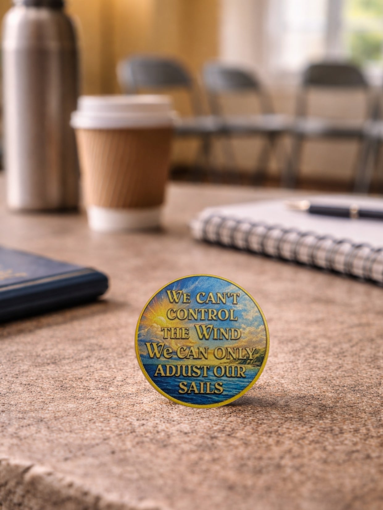 We Can’t Control the Wind Recovery Chip Sobriety Encouragement Gift
