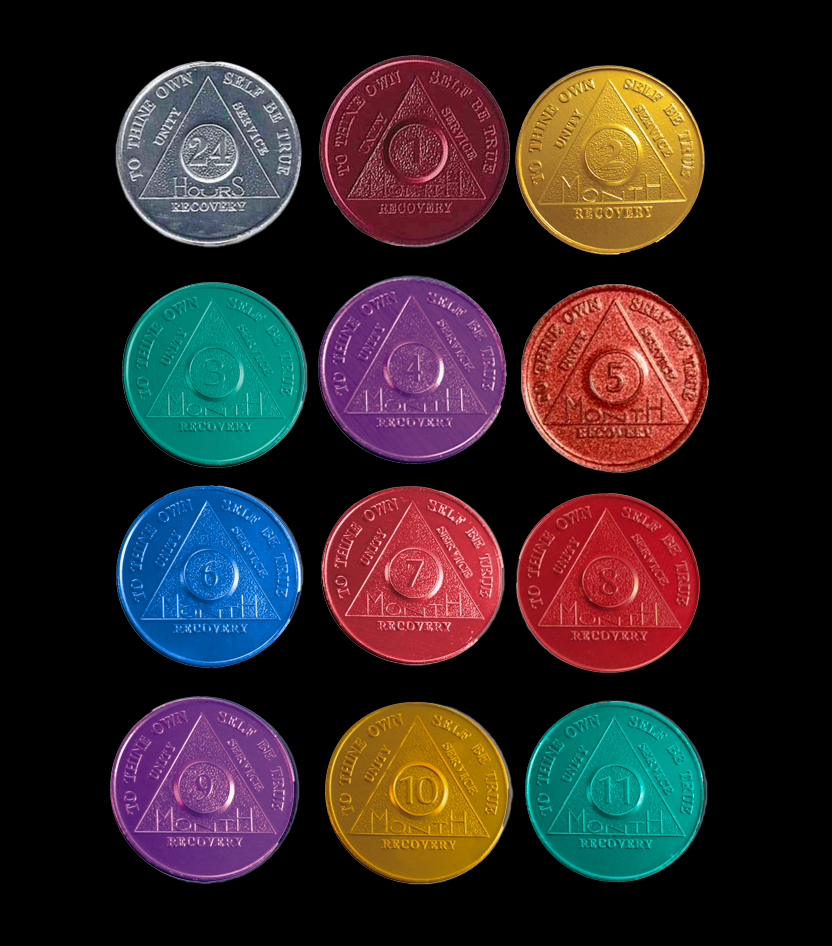 Monthly Aluminum AA Coins (24hr-11 Month)