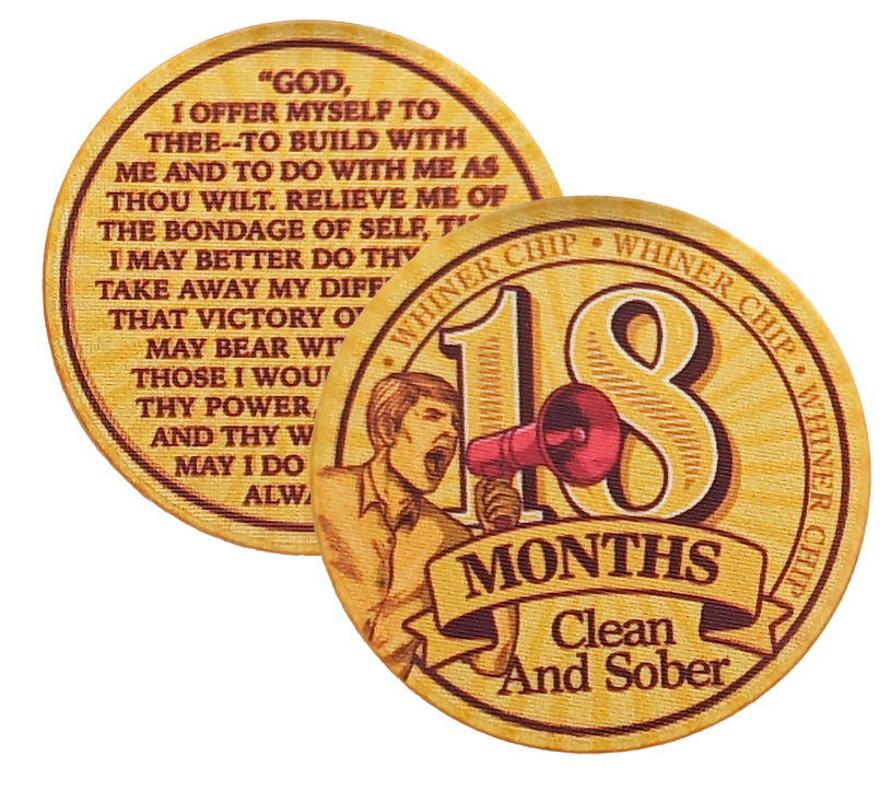 18 Month Whiner AA Poker Chip