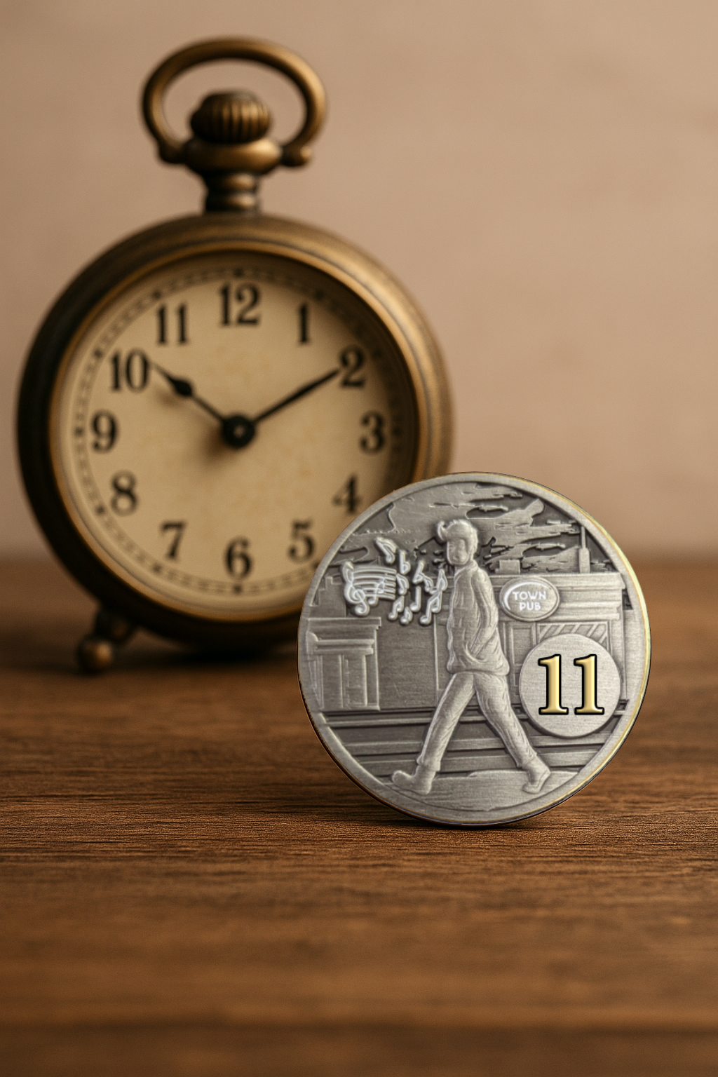 Whistling in the Dark AA Medallion and Recovery Chip from p.152 AA Big Book