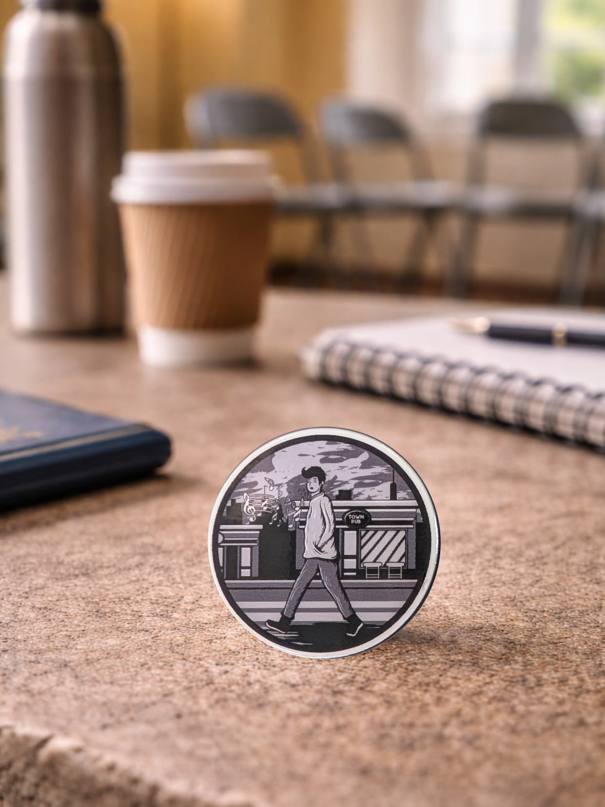 Whistling in the Dark Recovery Chip – Sobriety & Recovery EDC Token