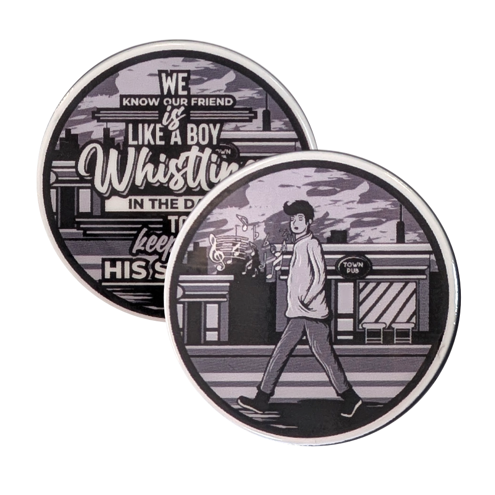 Whistling in the Dark Recovery Chip – Sobriety & Recovery EDC Token