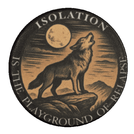 Wolf Pack Sobriety Chip – Stick with the Winners / Isolation Recovery Token