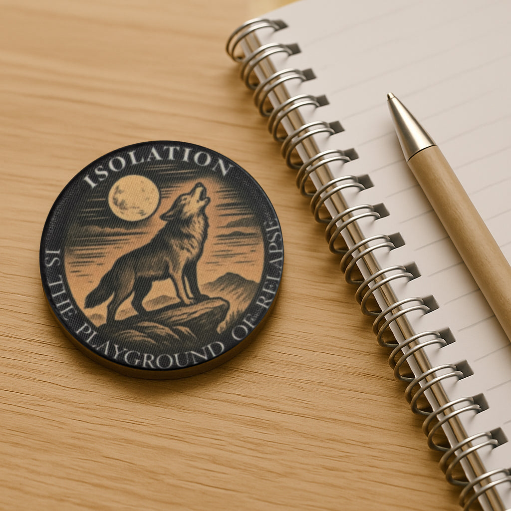 Wolf Pack Sobriety Chip – Stick with the Winners / Isolation Recovery Token