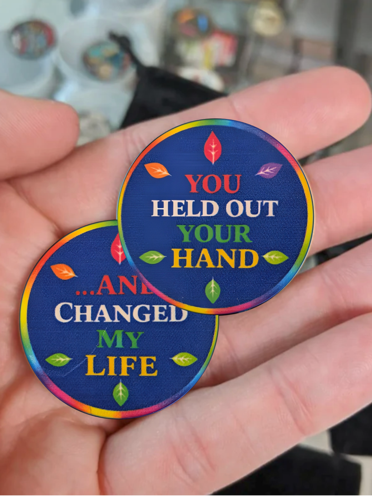 “You Held Out Your Hand… And Changed My Life” Recovery Chip