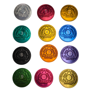 Monthly Aluminum AA Coins (24hr-11 Month)