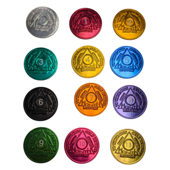 Monthly Aluminum AA Coins (24hr-11 Month)