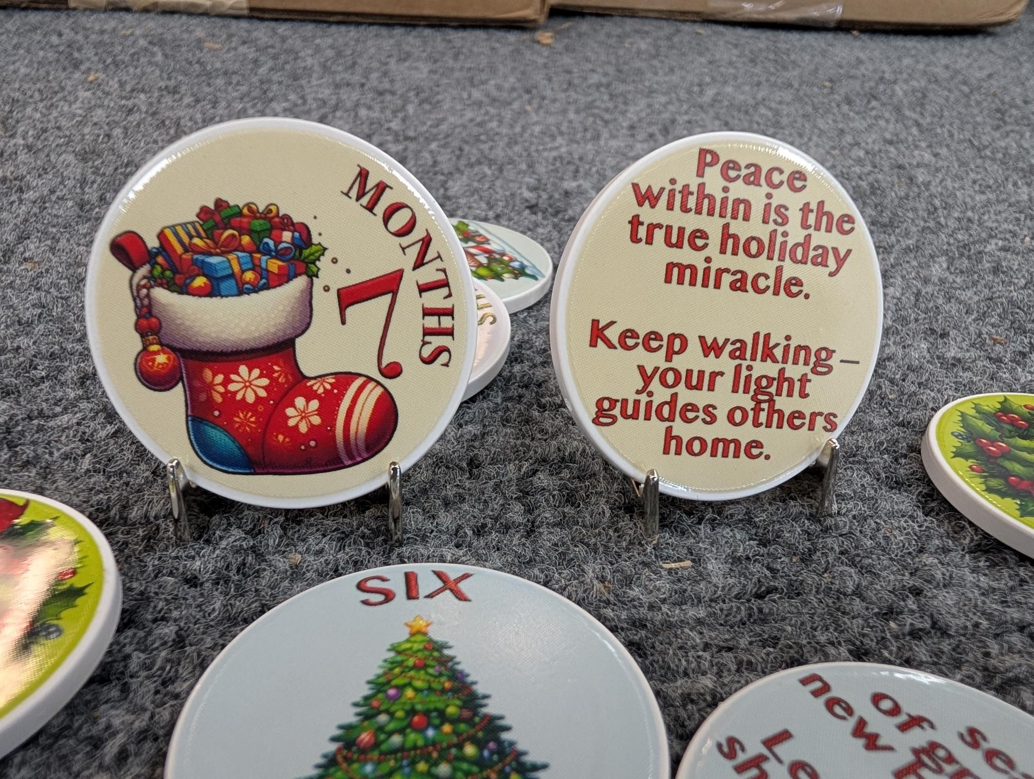 Christmas Monthly Milestone – Select Your Milestone | Unique Front & Back Designs