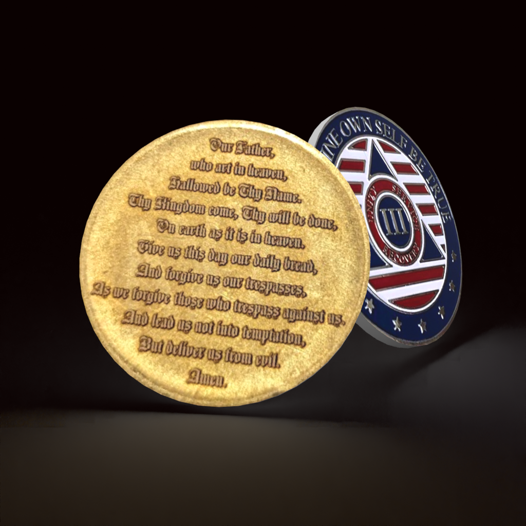 Customize Your Own Patriotic AA Sobriety Coin