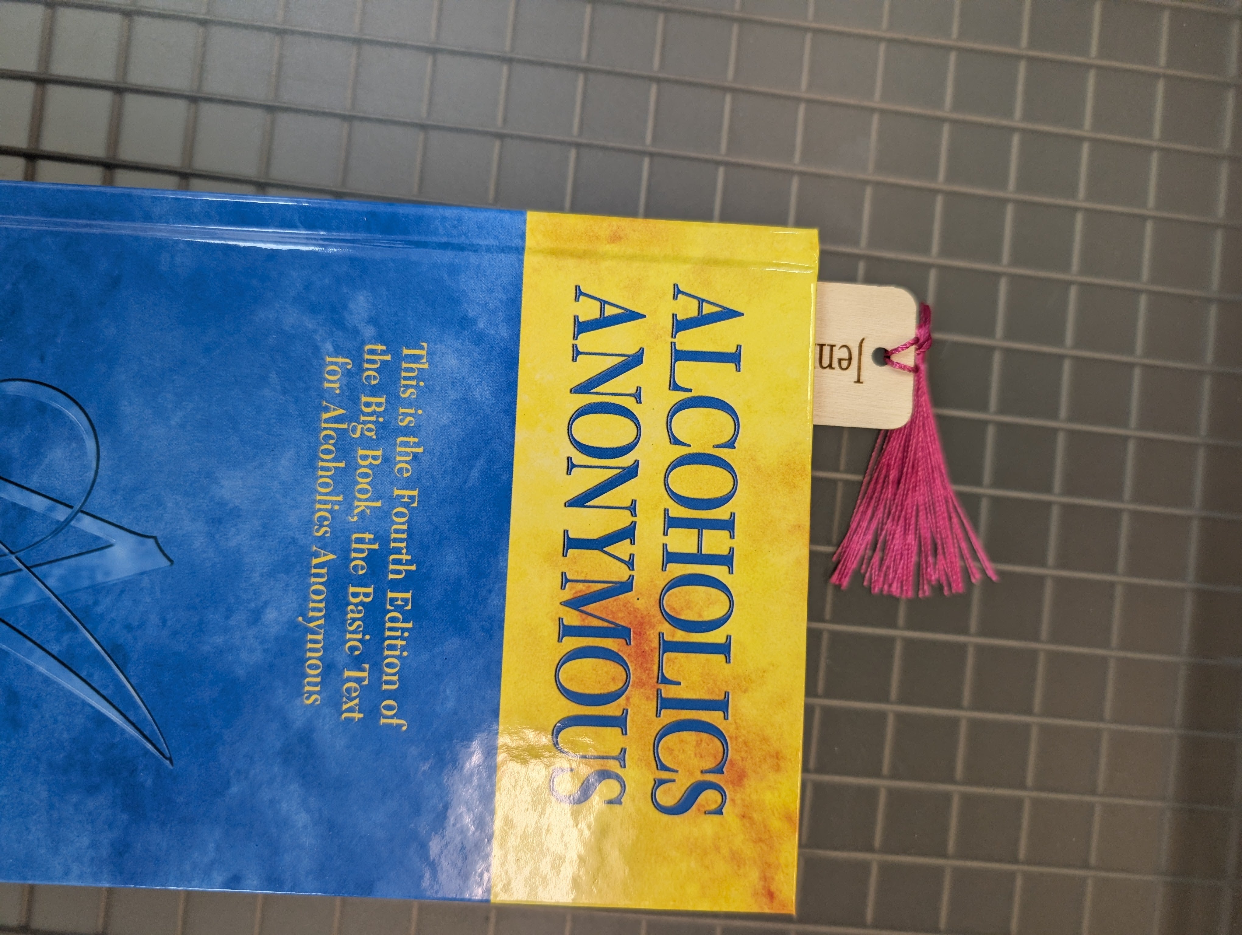 Custom Recovery Bookmark – Wooden Engraved Bookmark for AA, NA & Sobriety Gifts