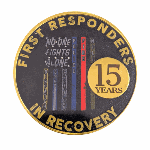 Custom First Responder Recovery Token – Police, Fire, EMS, Military Sobriety Coin