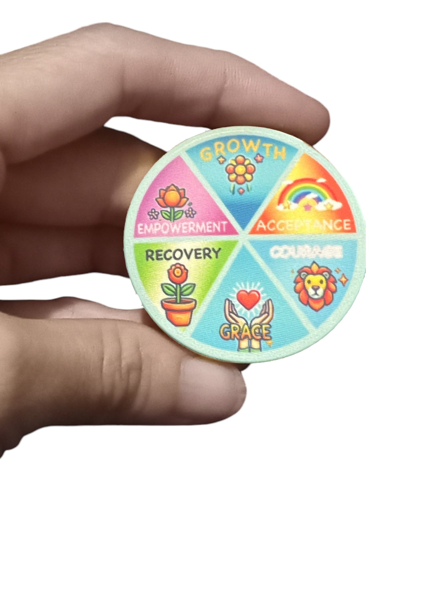 Grace & Growth Poker Chip – A Symbol of Recovery, Courage, and Empowerment