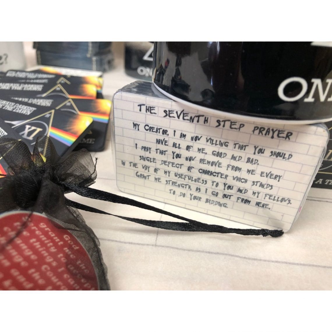 3-Pack Dark Side Moon AA Rectangular Chips: Select Any 3 Years, 1-50 Years Sobriety