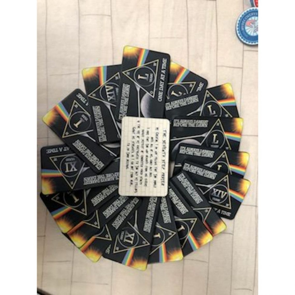 3-Pack Dark Side Moon AA Rectangular Chips: Select Any 3 Years, 1-50 Years Sobriety