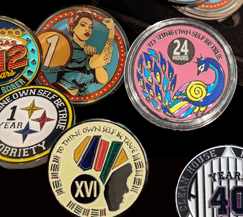 Exclusive Offer: Choose Any 5 AA Medallions for $65 – Perfect Sobriety Gift Set!